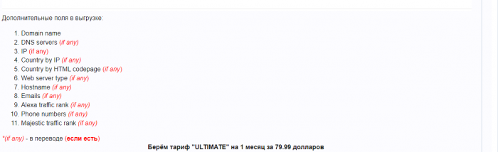 База всех доменов - всех зон